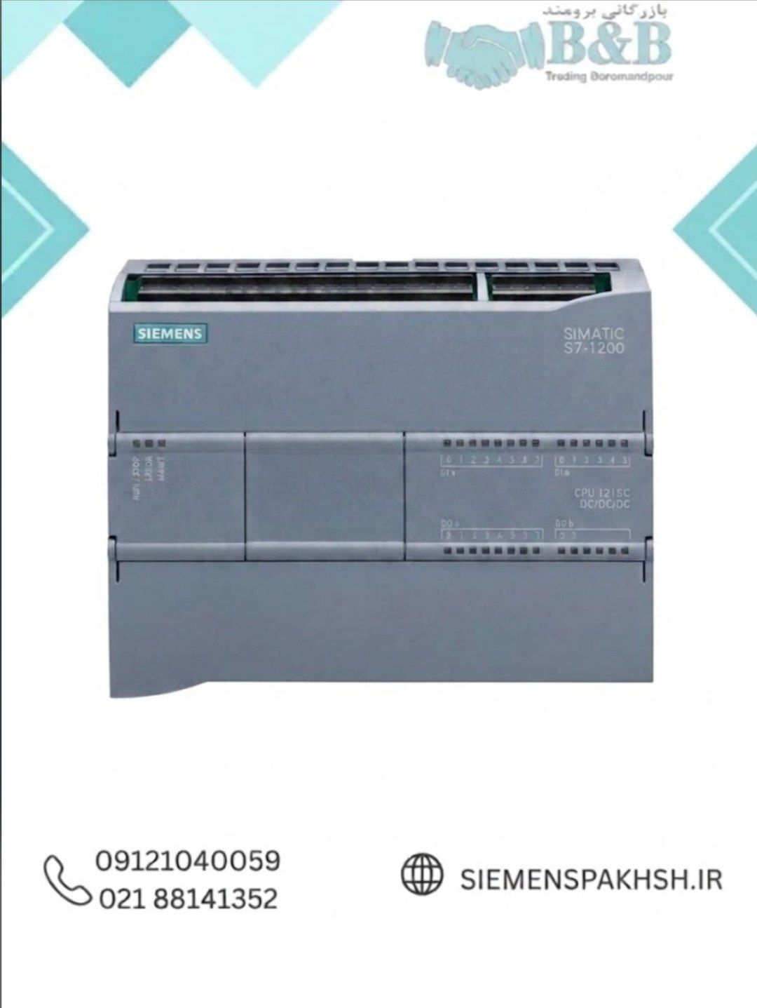 S7-1200 PLC, Part Number 6ES7 215-1AG40-0XB0 پی ال سی S7-1200 کد 6ES7 215-1AG40-0XB0