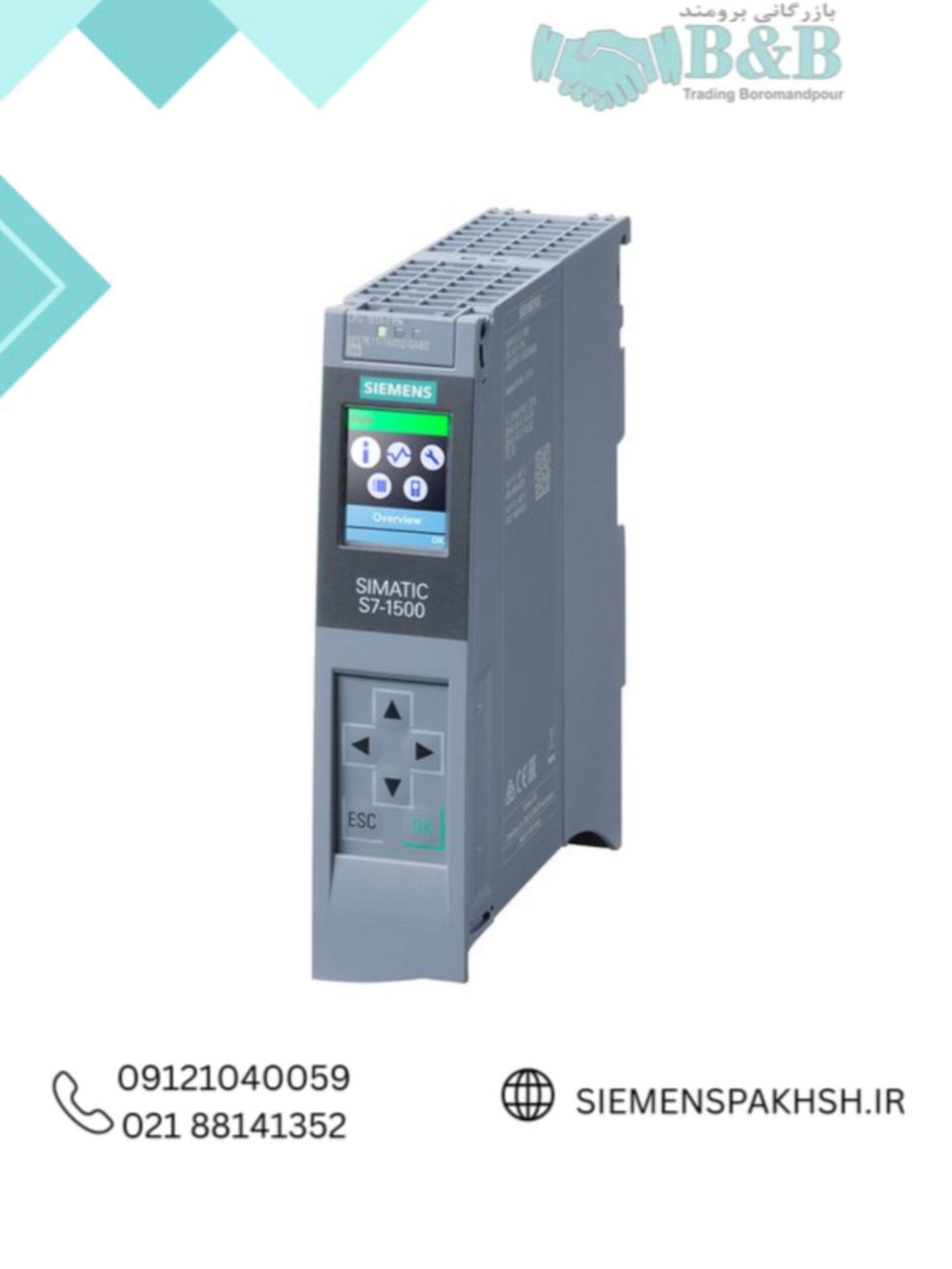 Siemens CPU, part number 6ES7511-1AK01-0AB0 سی پی یو زیمنس کد 6ES7511-1AK01-0AB0